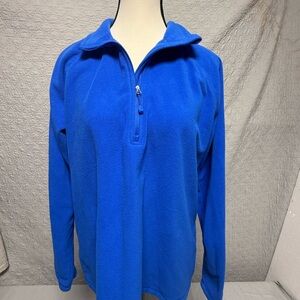 Eddie Bauer Women's Blue Half-Zip Fleece